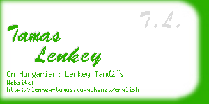 tamas lenkey business card